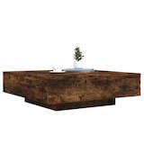 thumbnail of Table basse chêne fumé 100x100x31 cm bois d'ingénierie Modèle Nova Minimal