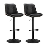 thumbnail of Helloshop26 - Tabourets de bar lot de 2 chaise de cuisine siège pivotant à hauteur réglable matelassé en pu avec dossier et 12_0007737