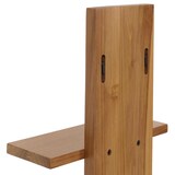 thumbnail of Teak-Wandregal HWC-M72, Badregal Hängeregal Regal, hochwertiges B-Grade-Teak (Kernholz, 20-30 Jahre), 51x56x15cm