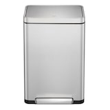 thumbnail of PROREGAL Stilvoller rechteckiger Treteimer mit extra breitem Pedal & gedämpften Stay-Open-Deckel | 45 Liter, HxBxT 65x43,3x33,4cm | Edelstahl