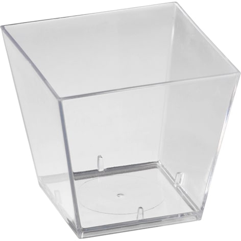 600x DUNI Square 49 x 49 x 46 mm Transparent ungeteilt