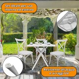 thumbnail of Conjunto de 2 sillas Cross con mesa cuadrada de resina Hugo