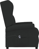 thumbnail of vidaXL Ohrensessel mit Liegefunktion Elektrisch Schwarz Stoff