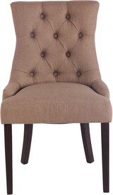 thumbnail of 2er Set Esszimmerstuhl HILON - Stoff Taupe 55x58x92 cm Braun | Essstühle Esszimmerstühle Küchenstühle Wohnzimmerstühle