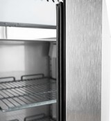 thumbnail of Romux® Gefrierschrank mit 1 Türen Glastüren 74 cm mit Umluftkühlung | Gastro Gefrierschrank aus Edelstahl mit 650 L Kapazität - 3 Einlegeböden 580 W