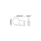 thumbnail of Klee sx, Applique da lettura nera, Faro Barcelona