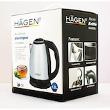 thumbnail of Bouilloire électrique 1.8L inox sans fil Silver  HA5525-SIL usage non-intensif Hagen
