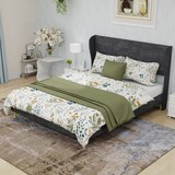 thumbnail of Polsterbett Doppelbett Stoffbett modernes Bettgestell stabiles Design Komfortbett Schlafzimmer vielseitig 140x200 Grau