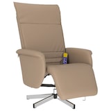 thumbnail of vidaXL Massagesessel mit Fußteil Cappuccino-Braun Kunstleder