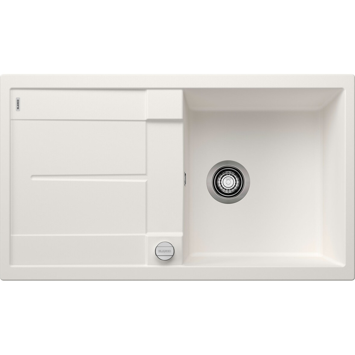 BLANCO METRA 5 S Einbauspüle / SILGRANIT / Weiß / reversibel / Excenter -