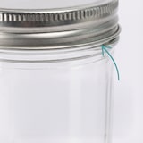 thumbnail of Relaxdays Einmachgläser, 8er Set, 250 ml, Deckel, Etiketten & Schnur, luftdicht, Marmeladengläser, transparent/silber
