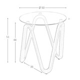 thumbnail of Angel Cerdá  Runder Ecktisch aus gehärtetem Glas und Nussbaumholz 2125C