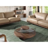 thumbnail of Angel Cerdá  Tavolo da centro tondo in vetro temperato e legno di noce 2052C