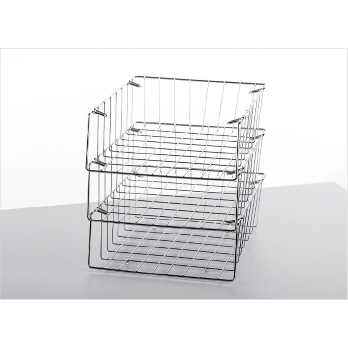 Briefablage-Set Langformat Set 1 3 Körbe B4 chrom