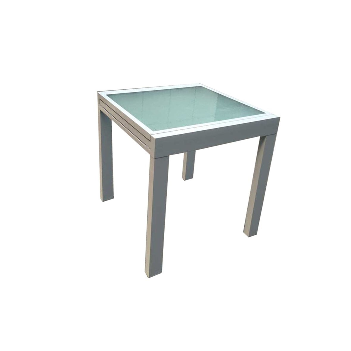 Gartentisch Ausziehtisch Glastisch Terrasse Wellenglas ausziehbar