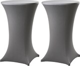 thumbnail of 2x Stehtischhusse Stretch 70 cm anthrazit Tischdecke Husse Bistrotisch Partytisch