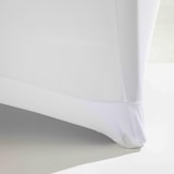 thumbnail of Mantel elástico blanco para mesa plegable de 244 cm - Oviala