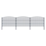 thumbnail of Gartenzaun Mattenzaun Doppelstabmattenzaun Anthrazit Grau Rund 1,20 m x 30 m