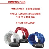 thumbnail of Master Lock H0100EURHRO Feuer- und Wasserfeste Sicherheitskassette, klein mit Zylinderschloss