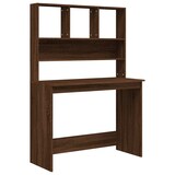 thumbnail of vidaXL Schreibtisch mit Regal Braun Eiche 102x45x148 cm Holzwerkstoff