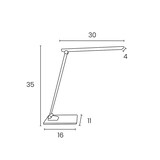 thumbnail of Lampe pliable Popy, à LED, coloris blanc