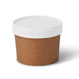 thumbnail of greenbox - Suppenbecher to go aus Karton 525 ml, Ø 114 mm, braun, Icons, 250 St.