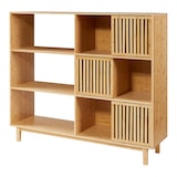 thumbnail of Helloshop26 - Bücherregal aus natürlichem Bambus 128 x 147 x 39 cm 03_0009004