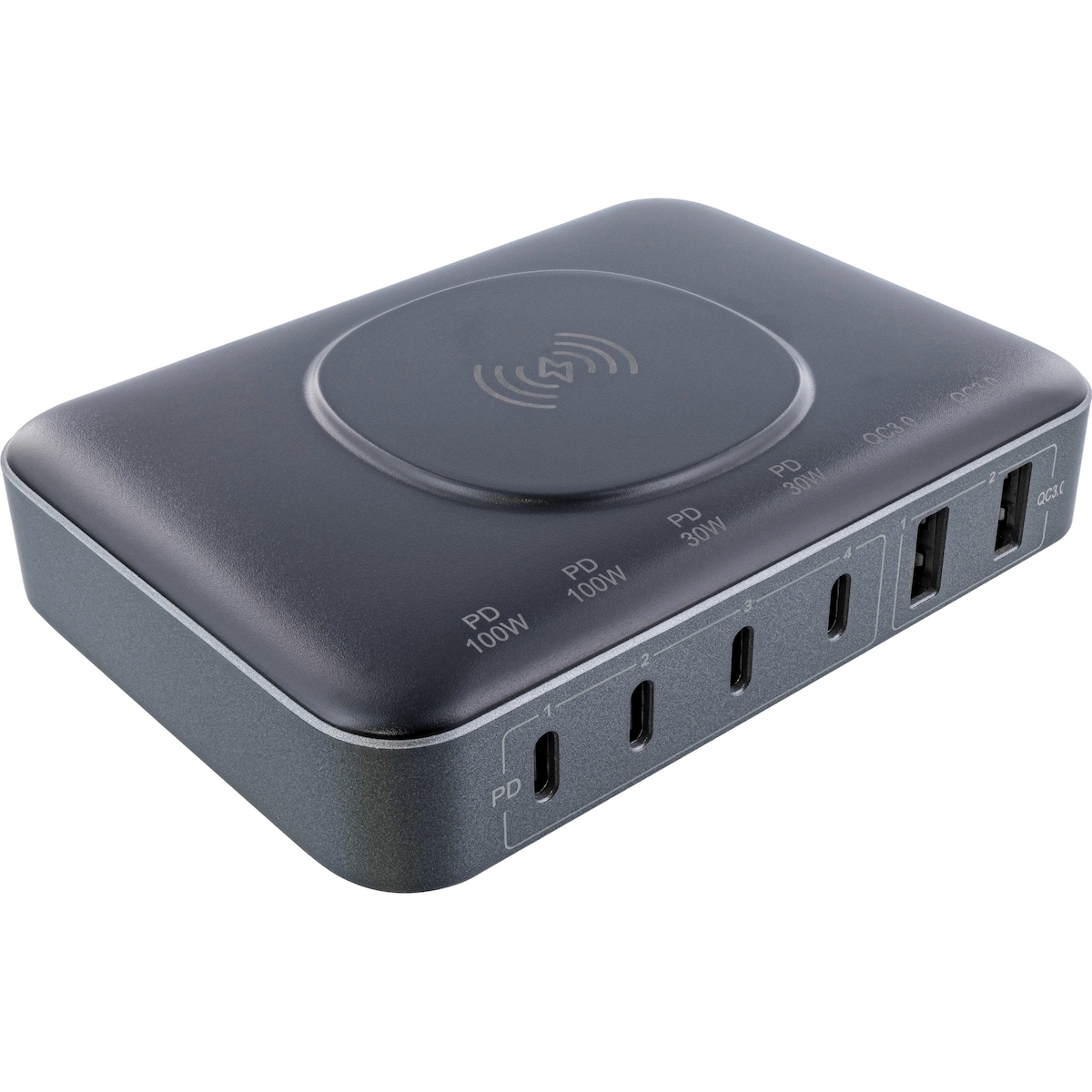 InLine Powerstation Multiport - Netzteil - Ladegerät - Wireless charging