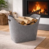 thumbnail of XL Kaminholz Filzkorb Korb Kaminholzkorb Kaminkorb Filztasche Kamin