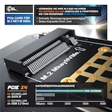 thumbnail of CSL Computer-Adapter, PCIe Karte, Erweiterungskarte für M.2 Key-M SSDs, NVMe Standard