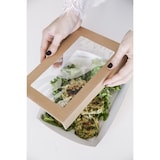 thumbnail of PACKNWOOD - 200uds - Caja rectangular marrón con tapa ventana 225x155x50mm - 210KARECB2215