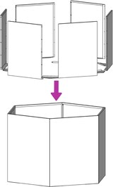 thumbnail of vidaXL Pflanzkübel Anthrazit Sechseckig 46x40x45 Stahl