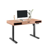 thumbnail of Schreibtisch Worktime Style 120 x 60 elektrisch höhenverstellbar eiche/schwarz hjh OFFICE