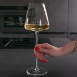 thumbnail of Intirilife 2x Wein Glas mit modernem Design - 500 ml Füllmenge - Weißwein Rotwein Glas Kelch Spülmaschinenfest Kristallglas stoßfest