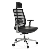 thumbnail of Bürostuhl / Chefsessel SPINIO ELITE L Rücken Netzstoff / Sitz Leder schwarz hjh OFFICE