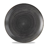 thumbnail of Churchill Super Vitrified Stonecast Raw Black Flach Coup Teller 28.8Cm, 12 Stück