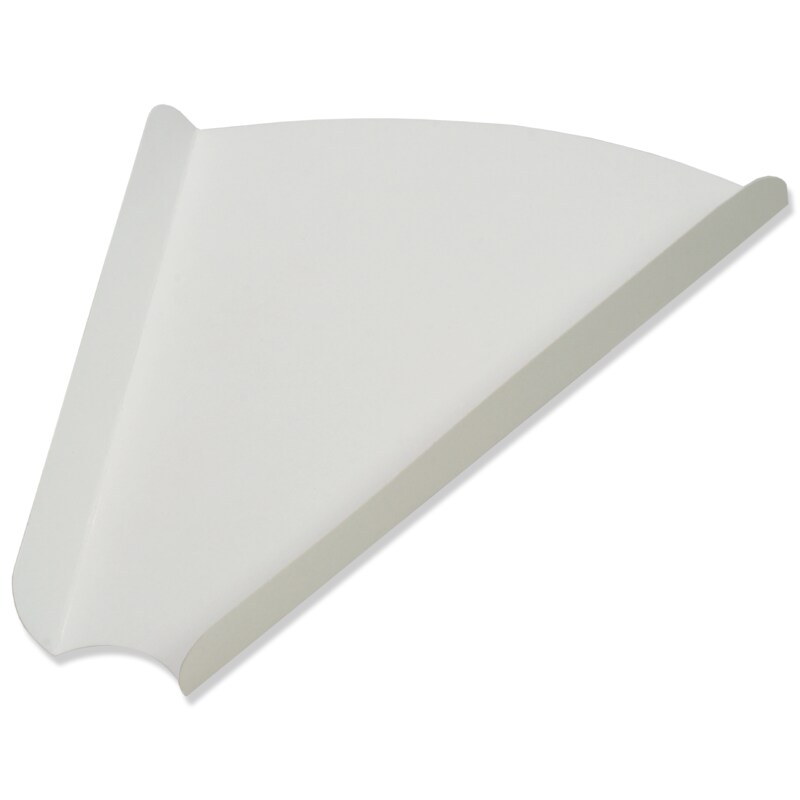 1250 Pizza Slice Teller Pappteller für ein Pizzastück 20x20x19cm weiß