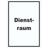 thumbnail of Dienstraum Schild mit Text Büro hochkant A5 (148x210mm)