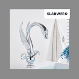 thumbnail of ADRIÁN | Grifo de baño grande de acero inoxidable de diseño cisne | Mezclador  cromado de lujo para restauración hotelera |alto lavabo independiente