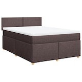 thumbnail of vidaXL Boxspringbett mit Matratze Dunkelbraun 140x200 cm Stoff
