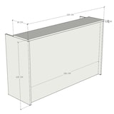 thumbnail of Oficit. Mostrador laminado haya. Fácil de montar. Fabricado en España. Medidas: 180x50x105 (ancho x fondo x alto)