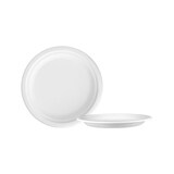 thumbnail of MONOUSO - Plato Caña de Azúcar Blanco Ø22cm (500 Uds)