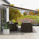 thumbnail of Toldo manual retráctil 350x250 cm toldo para balcón con manivela de metal impermeable y anti-UV para jardín terraza ventanas