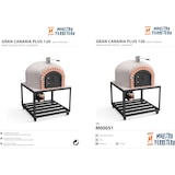 thumbnail of MF - Houtgestookte Buitenoven van Beton Model GRAN CANÁRIA (Wit - 120 x 120 x 170 cm) – Geïsoleerd met Kurk en 3 Keramische Dekens