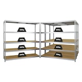 thumbnail of PROREGAL Mega Deal | 4x Schwerlastregal Giant Elephant | HxBxT 180x180x45cm | Fachlast 200kg | Verzinkt | Garagenregal, Lagerregal, Steckregal