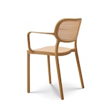 thumbnail of Chaise de salle à manger moutarde style vintage avec accoudoirs