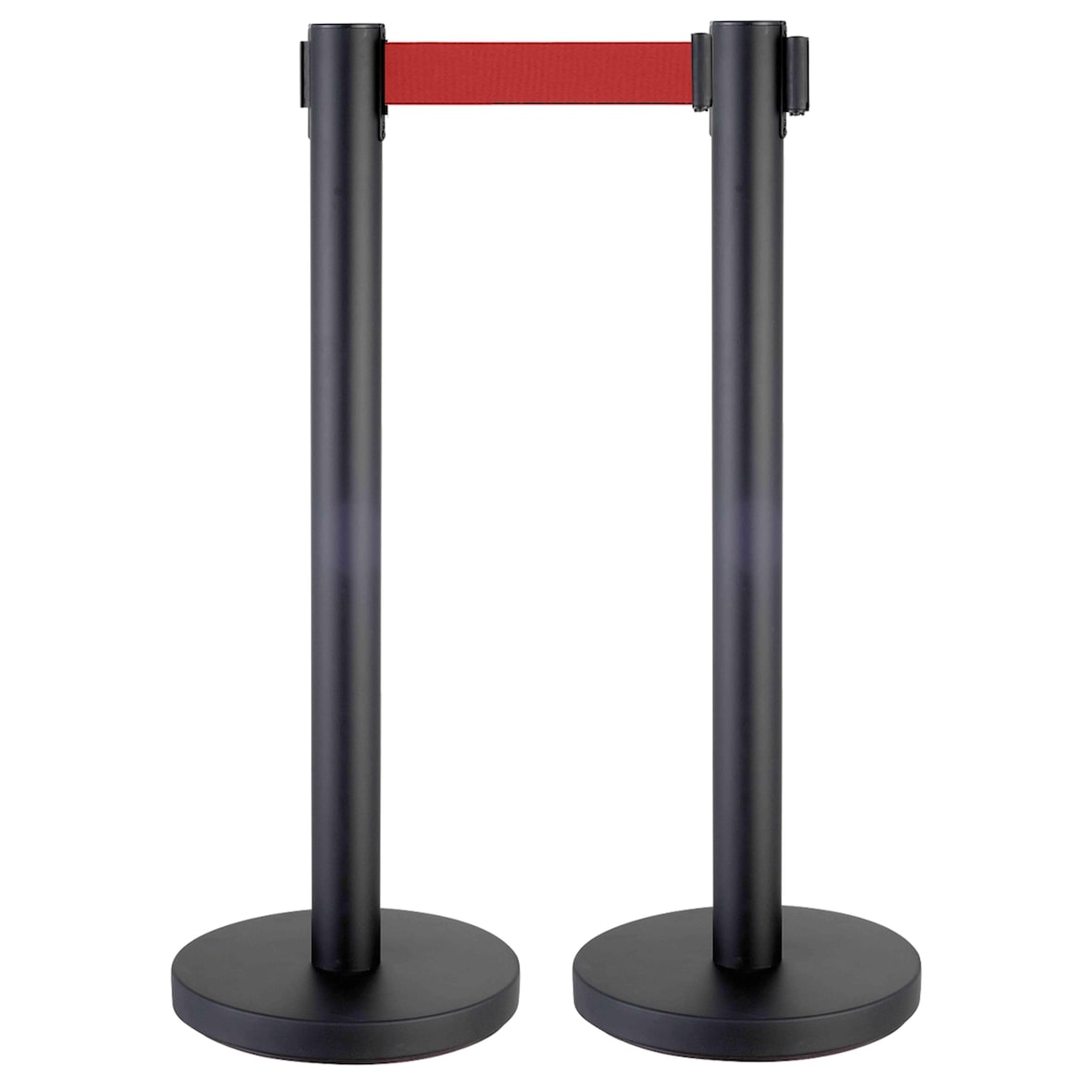 MobeventPro-markeringspalen met oprolbare banden Rood