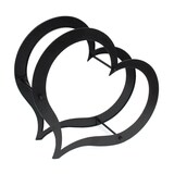 thumbnail of DanDiBo Kaminholzregal Innen Metall Herz Kaminholzständer 66 cm 190135 Holzkorb Kaminholzhalter Feuerholzhalter