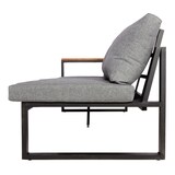 thumbnail of Garten-Garnitur HWC-L26, Gartenlounge Lounge-Set Sitzgruppe Sofa, Aluminium Akazie Holz MVG-zertifiziert ~ dunkelgrau