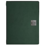 thumbnail of Set 12 porte-menu A4 Stil Casa, polyuréthane, 24,3x31,6 cm, 3 enveloppes plastiques, élastique, vert.